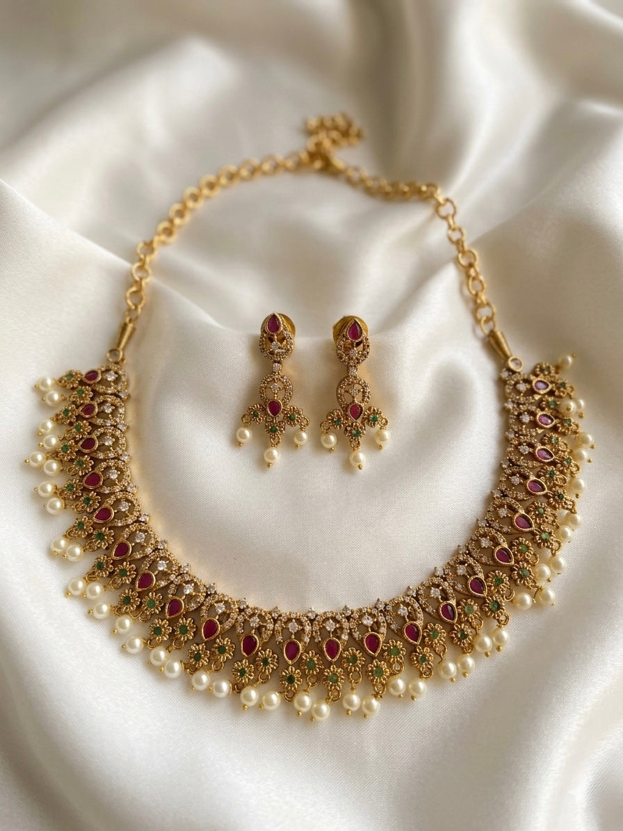 AD Stone Necklace
