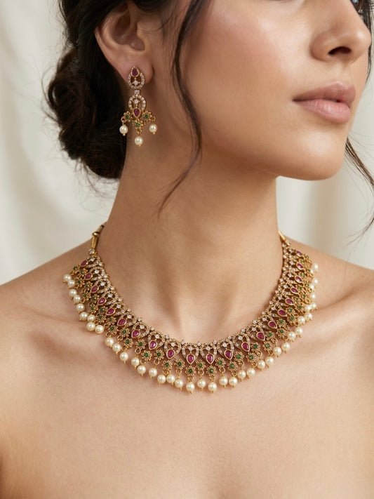 AD Stone Necklace